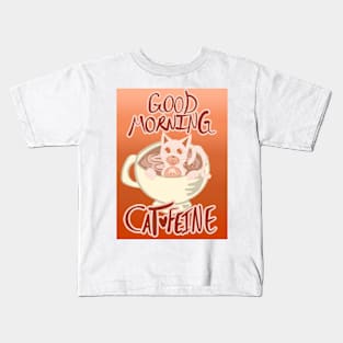 Good Morning Cat•Feine V31 Kids T-Shirt